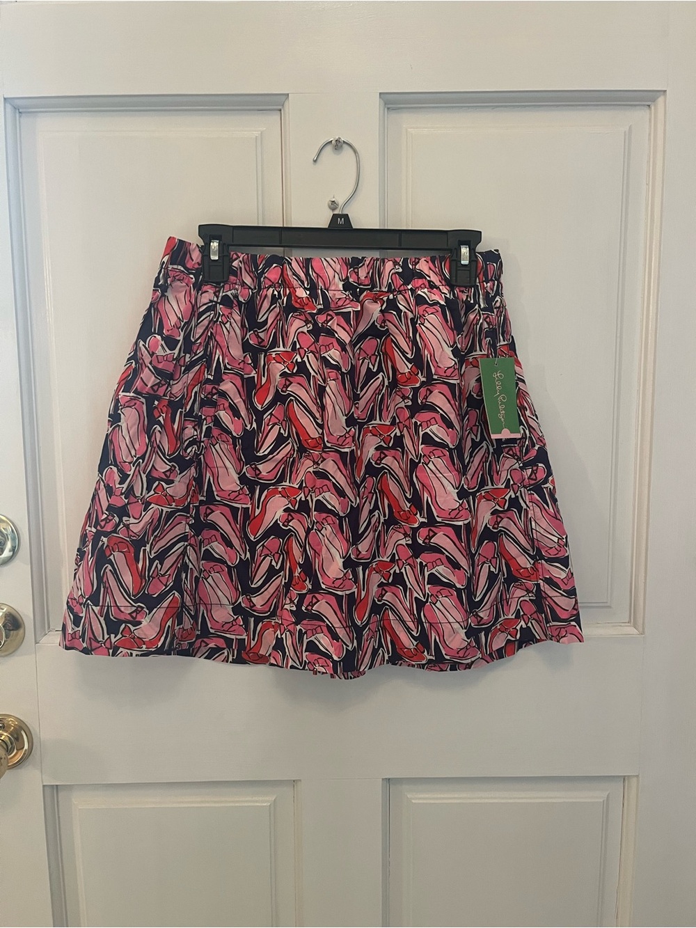 Lilly Pulitzer Pink, Navy & Red Abstract Print Shorts